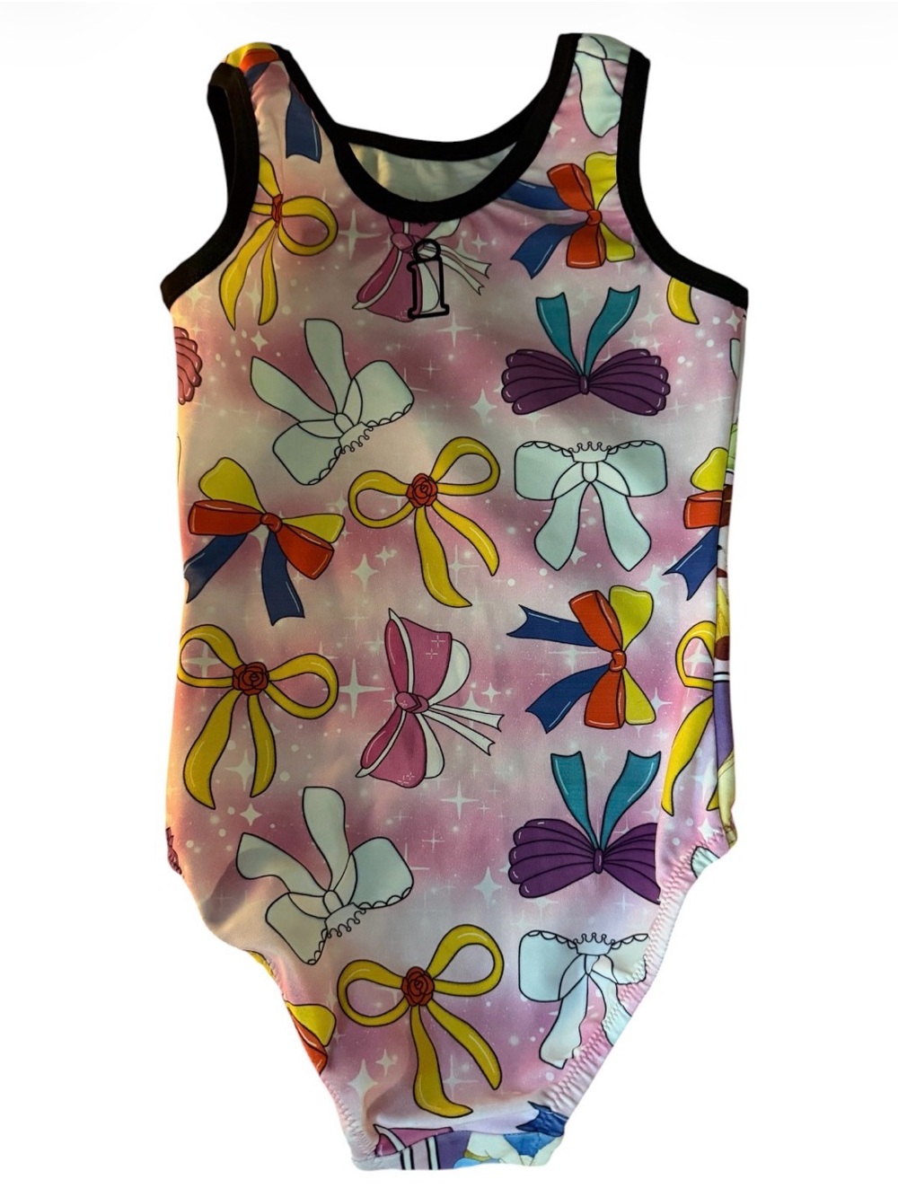 Girls Gymnastics leotard with Disney Princess Panel Print - Picture 2 of 2